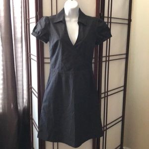 Forever 21 Surplice Pinstripe Shirt Dress